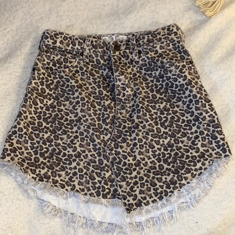 Free people high waisted mini skirt